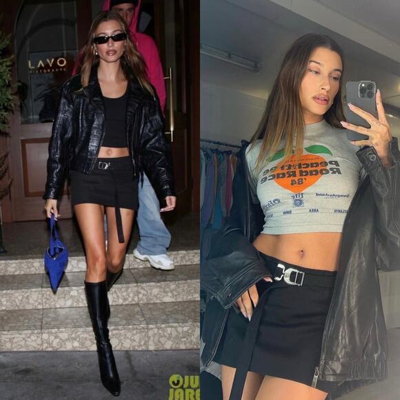 NWT EB Denim Wrap Mini Skirt‎ in Rinse Size Medium - Picture 3 of 7